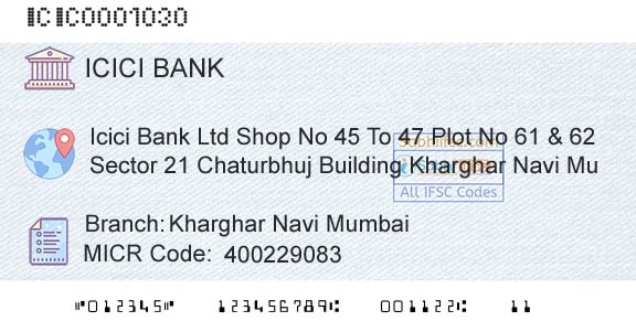 Icici Bank Limited Kharghar Navi MumbaiBranch 