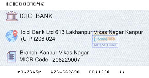 Icici Bank Limited Kanpur Vikas NagarBranch 