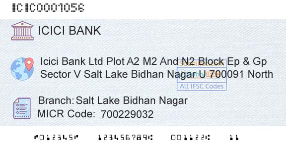 Icici Bank Limited Salt Lake Bidhan NagarBranch 