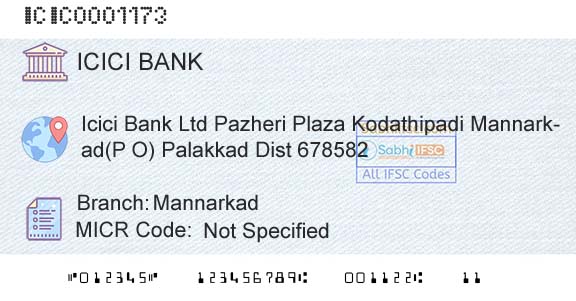 Icici Bank Limited MannarkadBranch 