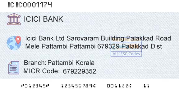 Icici Bank Limited Pattambi KeralaBranch 
