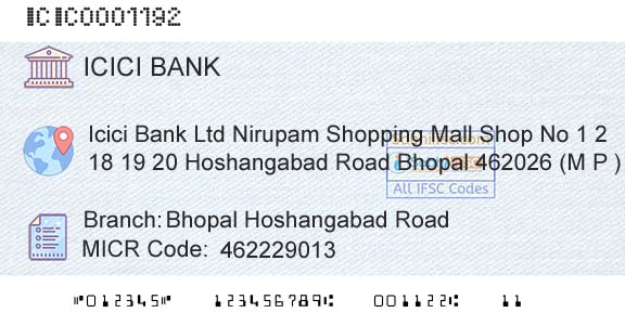 Icici Bank Limited Bhopal Hoshangabad RoadBranch 