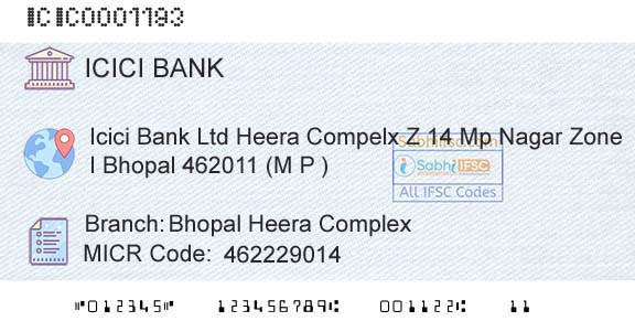 Icici Bank Limited Bhopal Heera ComplexBranch 