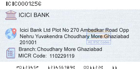 Icici Bank Limited Choudhary More GhaziabadBranch 
