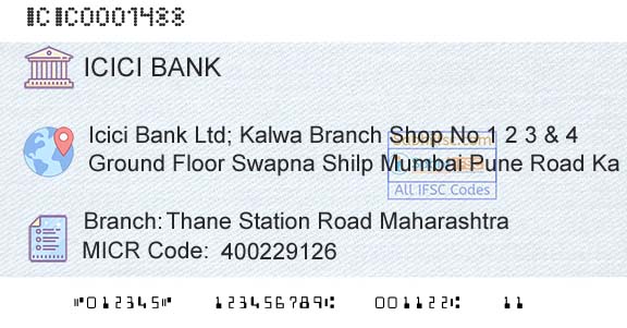 Icici Bank Limited Thane Station Road MaharashtraBranch 