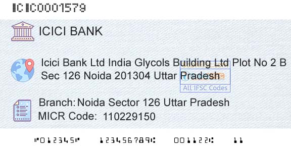 Icici Bank Limited Noida Sector 126 Uttar PradeshBranch 