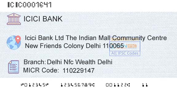 Icici Bank Limited Delhi Nfc Wealth DelhiBranch 