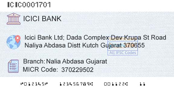 Icici Bank Limited Nalia Abdasa GujaratBranch 