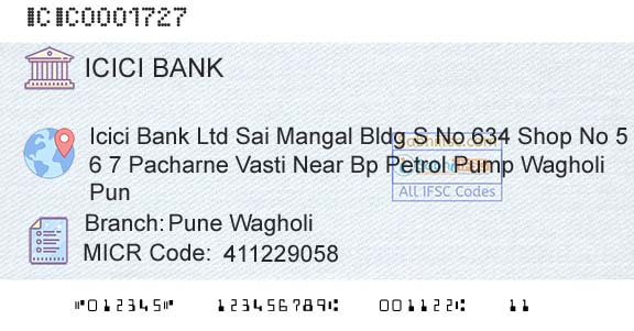 Icici Bank Limited Pune WagholiBranch 