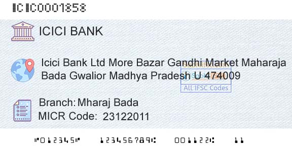 Icici Bank Limited Mharaj BadaBranch 