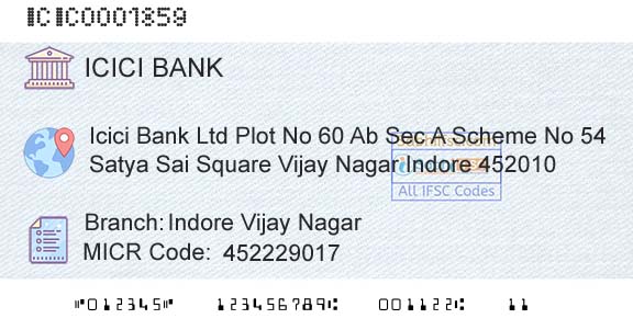 Icici Bank Limited Indore Vijay NagarBranch 