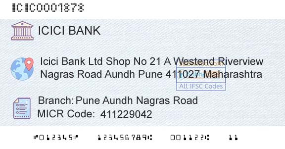 Icici Bank Limited Pune Aundh Nagras RoadBranch 