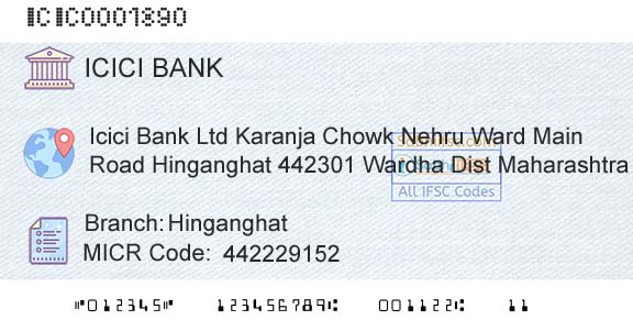 Icici Bank Limited HinganghatBranch 