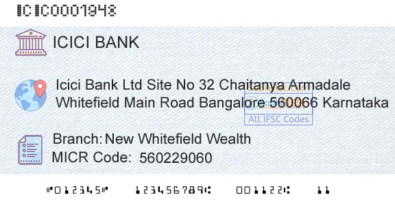 Icici Bank Limited New Whitefield WealthBranch 