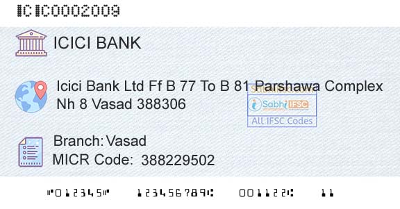 Icici Bank Limited VasadBranch 