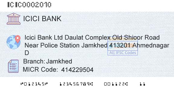 Icici Bank Limited JamkhedBranch 
