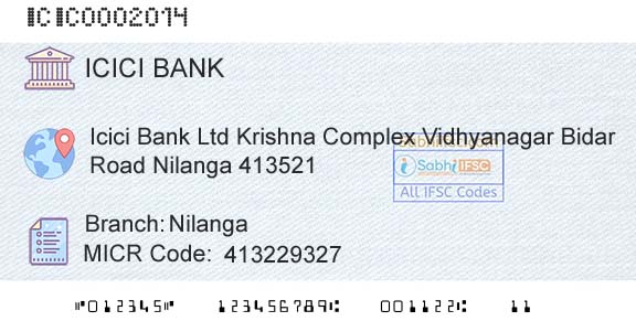 Icici Bank Limited NilangaBranch 