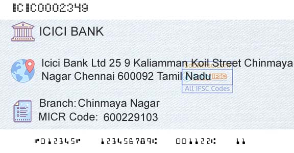 Icici Bank Limited Chinmaya NagarBranch 