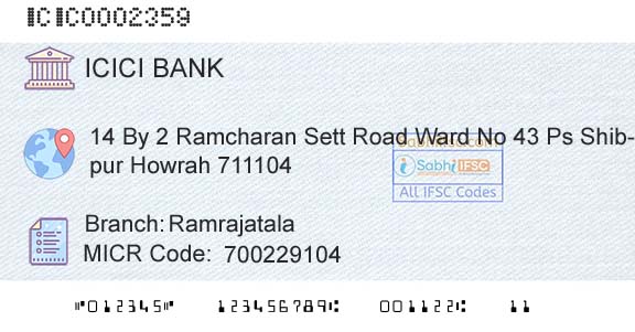 Icici Bank Limited RamrajatalaBranch 