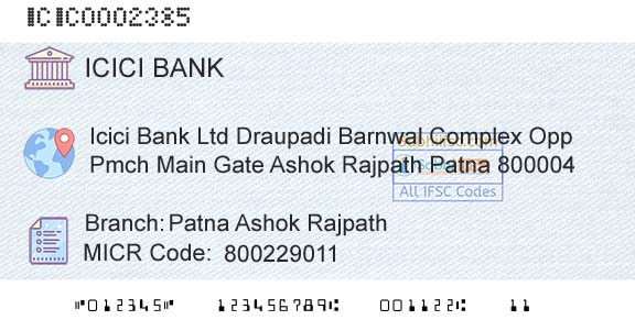 Icici Bank Limited Patna Ashok RajpathBranch 