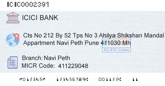 Icici Bank Limited Navi PethBranch 