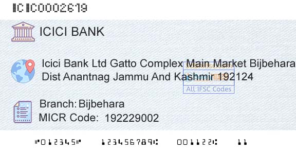 Icici Bank Limited BijbeharaBranch 