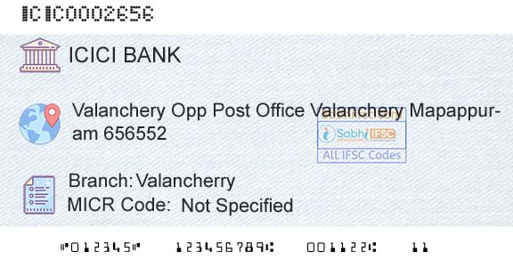 Icici Bank Limited ValancherryBranch 