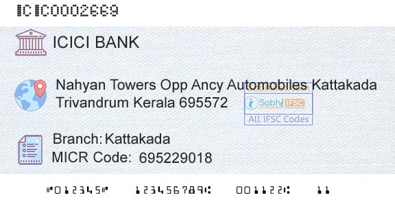 Icici Bank Limited KattakadaBranch 