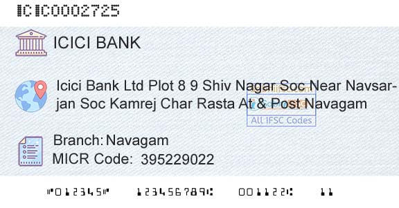 Icici Bank Limited NavagamBranch 