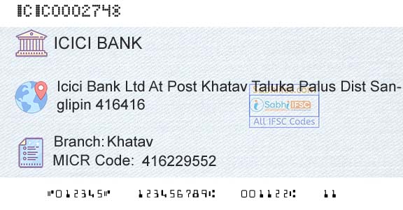 Icici Bank Limited KhatavBranch 