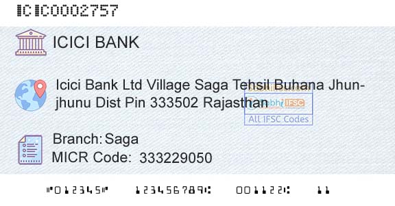 Icici Bank Limited SagaBranch 