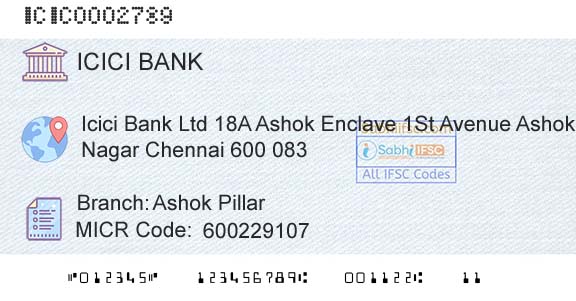 Icici Bank Limited Ashok PillarBranch 