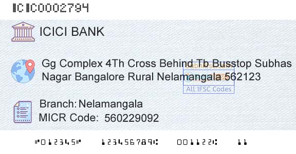Icici Bank Limited NelamangalaBranch 