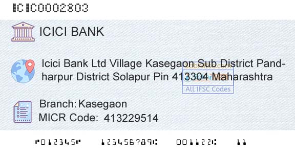 Icici Bank Limited KasegaonBranch 