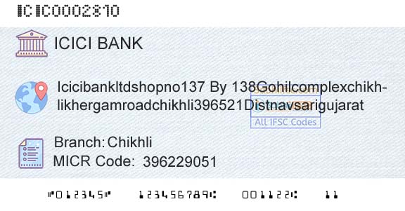 Icici Bank Limited ChikhliBranch 