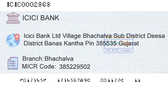 Icici Bank Limited BhachalvaBranch 