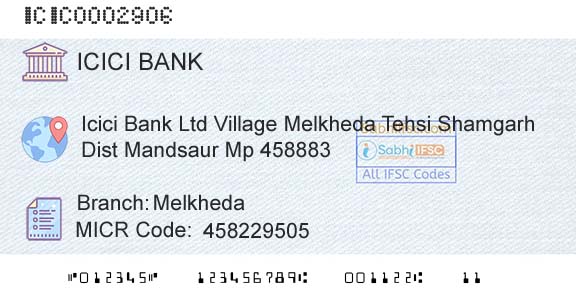 Icici Bank Limited MelkhedaBranch 