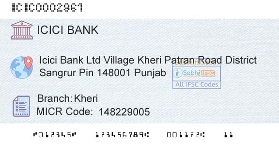 Icici Bank Limited KheriBranch 