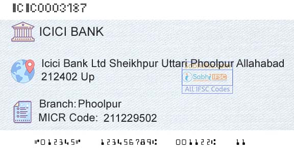 Icici Bank Limited PhoolpurBranch 