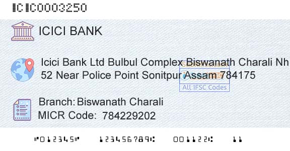 Icici Bank Limited Biswanath CharaliBranch 