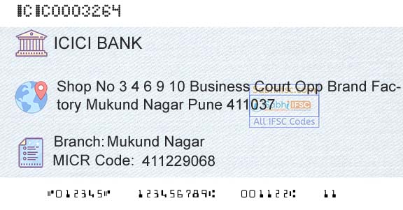 Icici Bank Limited Mukund NagarBranch 