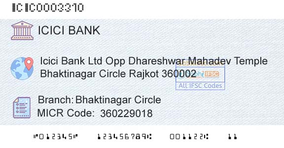 Icici Bank Limited Bhaktinagar CircleBranch 