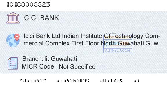 Icici Bank Limited Iit GuwahatiBranch 
