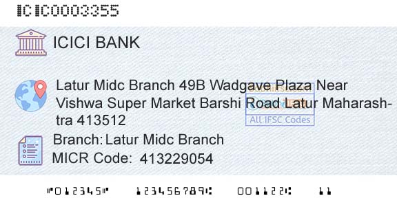 Icici Bank Limited Latur Midc BranchBranch 