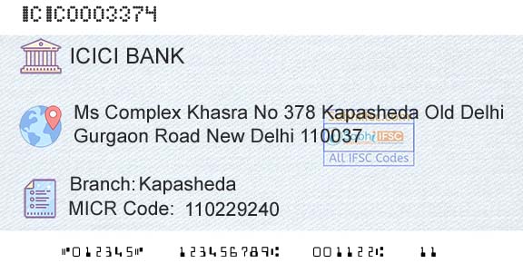 Icici Bank Limited KapashedaBranch 