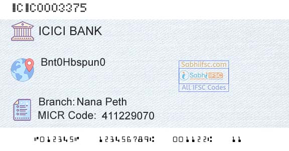 Icici Bank Limited Nana PethBranch 