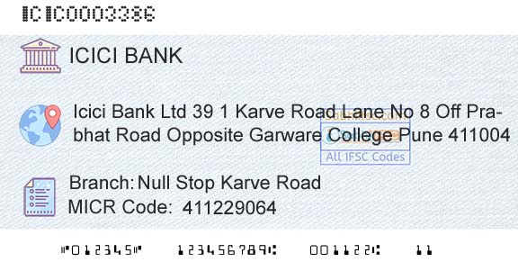 Icici Bank Limited Null Stop Karve RoadBranch 