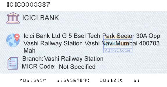 Icici Bank Limited Vashi Railway StationBranch 