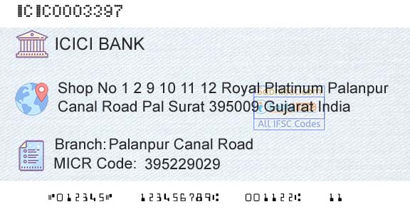 Icici Bank Limited Palanpur Canal RoadBranch 