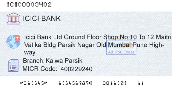 Icici Bank Limited Kalwa ParsikBranch 